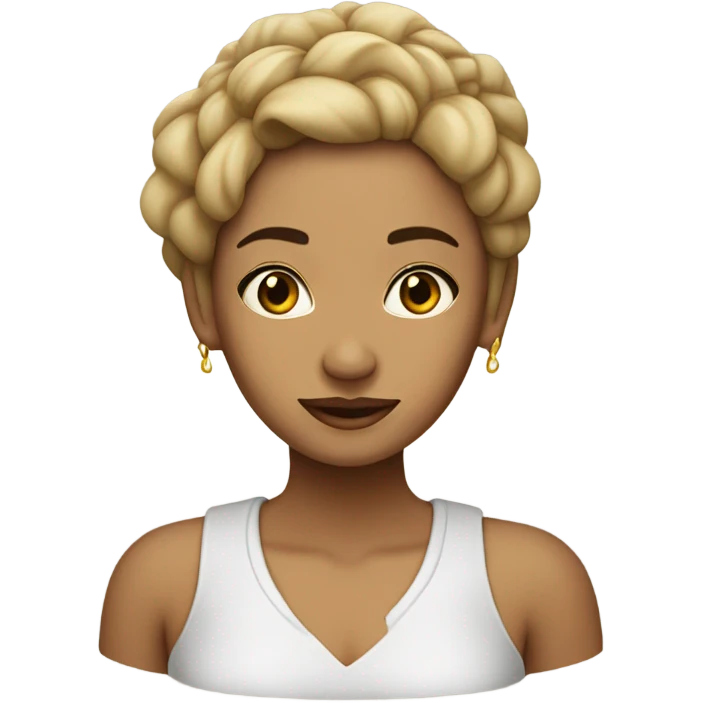 mujer morocha tez blanca emoji