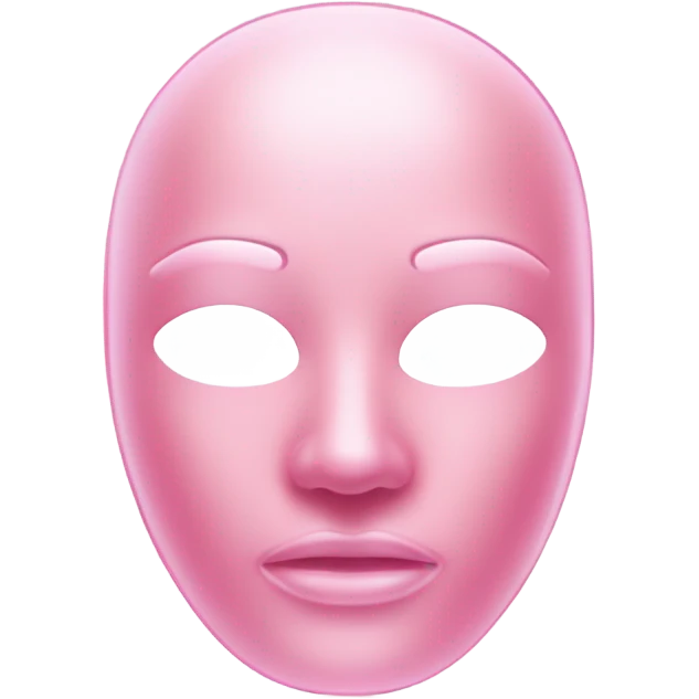 moisturizing hydrogel face mask pink emoji