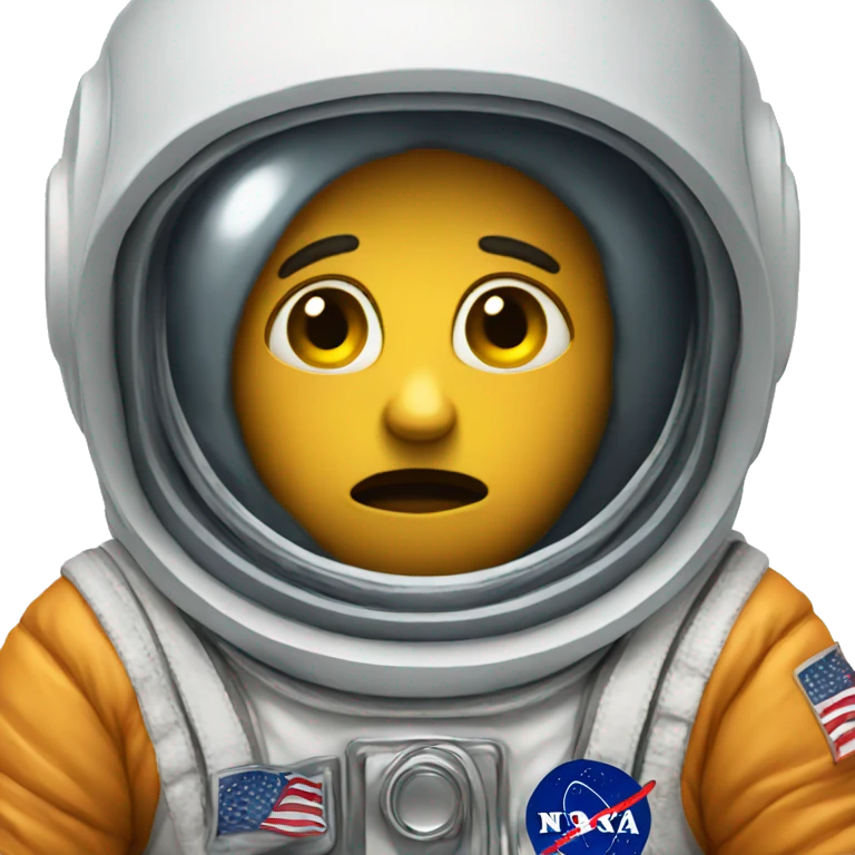 scared astronaut emoji