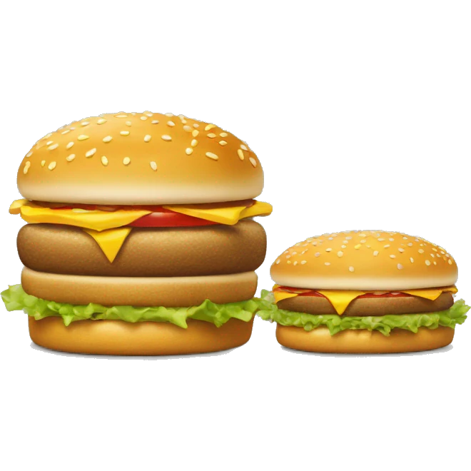 Mcdonalds Big Mac with no big mac words on it emoji