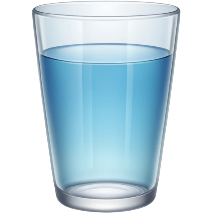 wide empty clear glass cup emoji