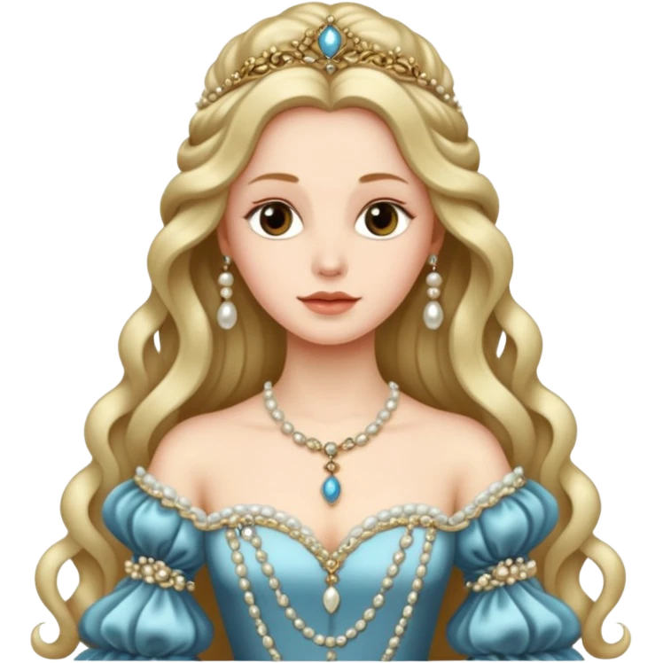Renaissance lady emoji