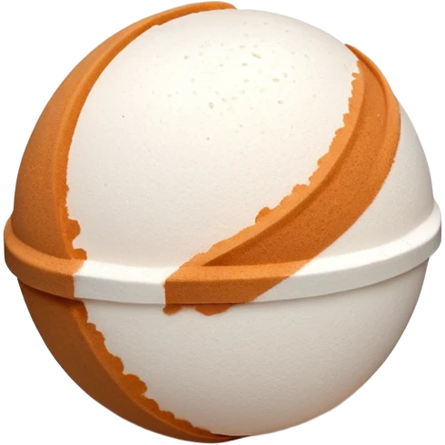 Effervescent Bath Bomb brown - white emoji