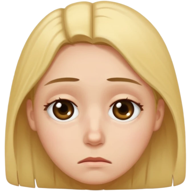 Emoji de cansado y triste con ojeras emoji