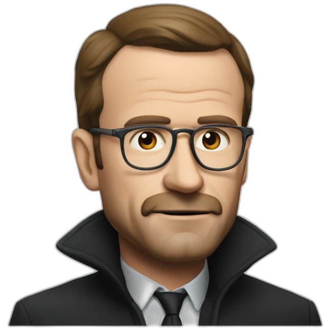 Macron with heisenberg emoji
