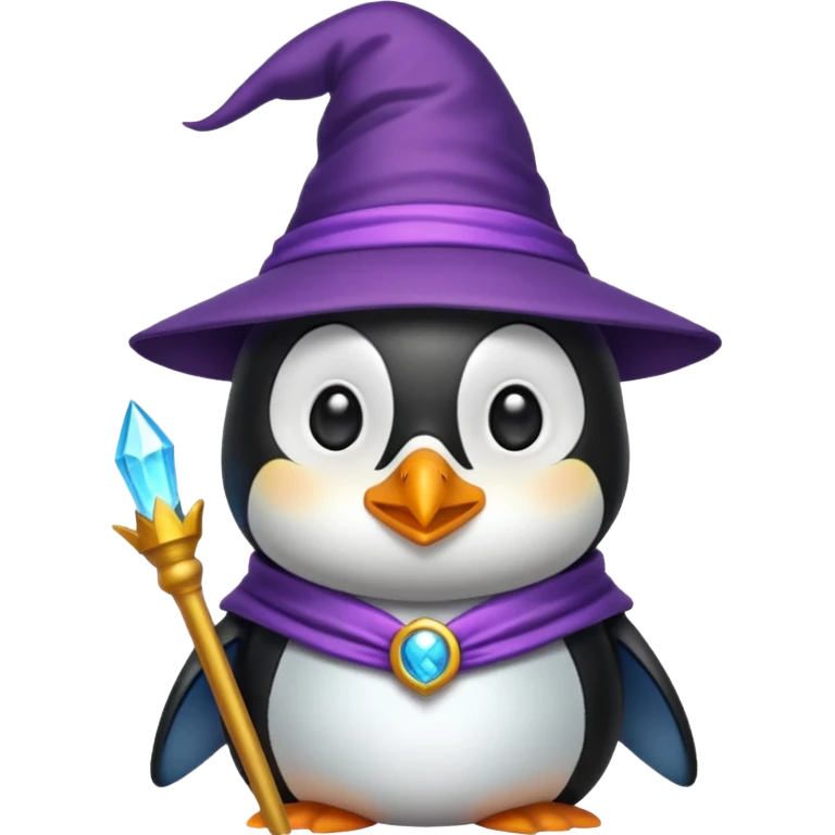 Penguin Wizard emoji