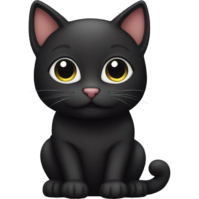 Cute black cat emoji