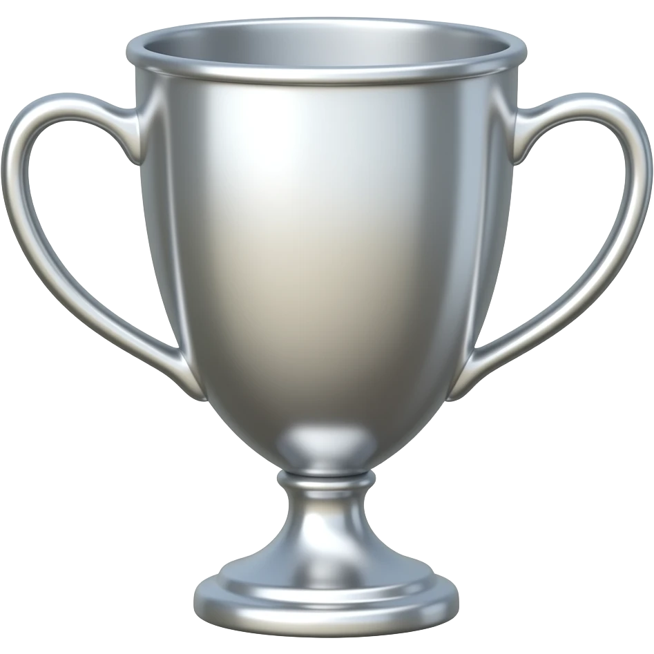 shiny silver tophy emoji