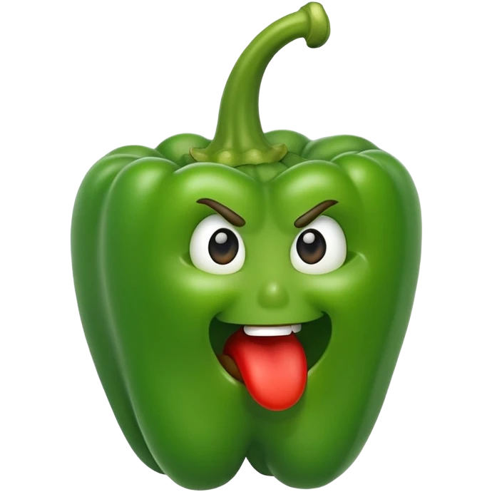hot green pepper with a bite taken out emoji