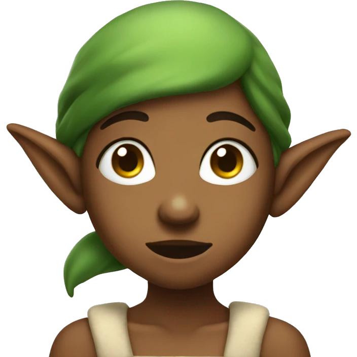 Itchy girl elf emoji
