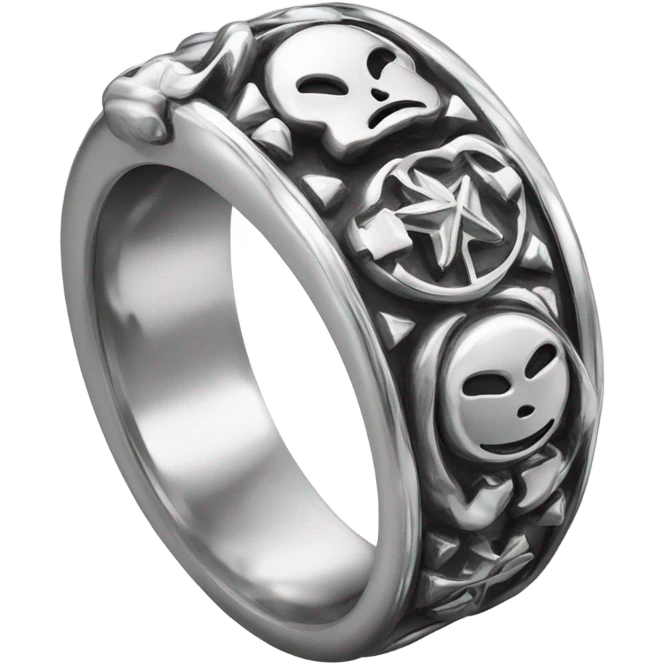 chrome hearts ring emoji