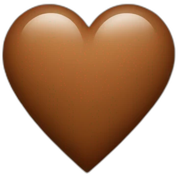 heart brown emoji