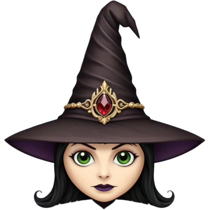 evil witch hat  emoji