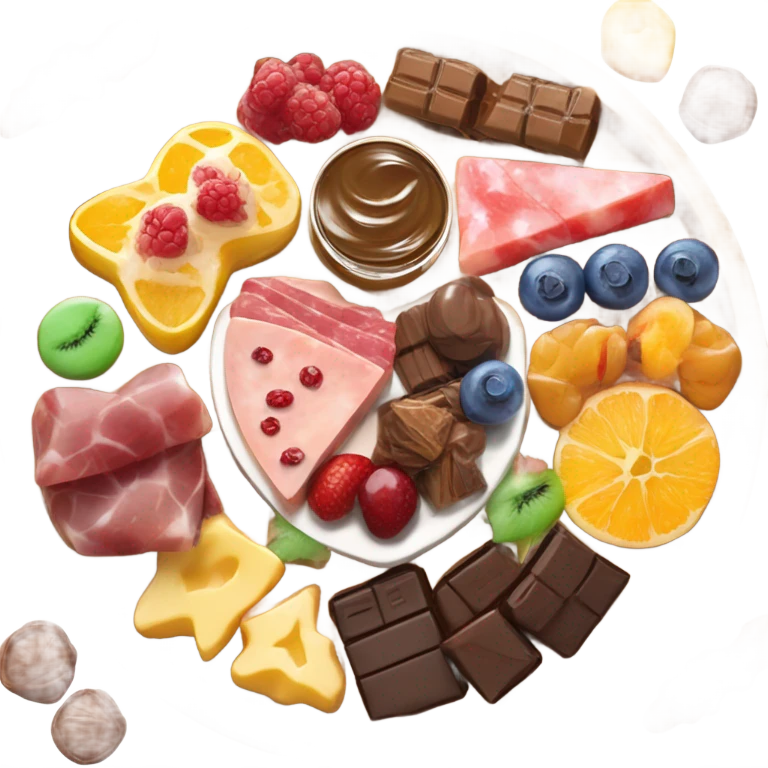 Sweet Charcuterie board assortment  emoji