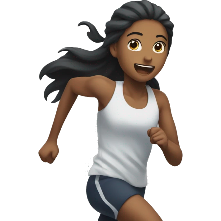 saaya running  emoji