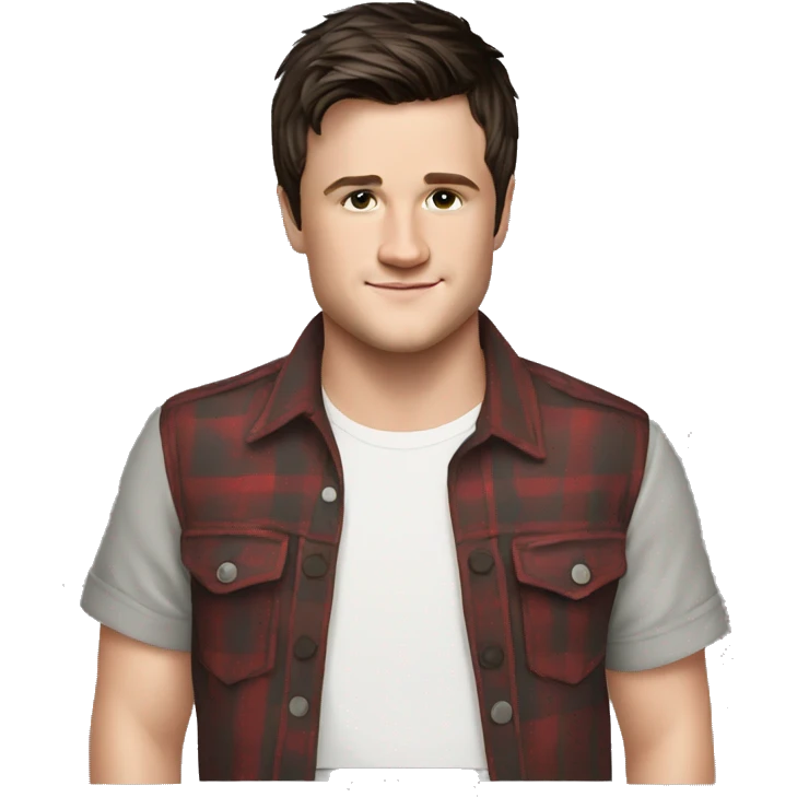 josh hutcherson wearing shirt emoji