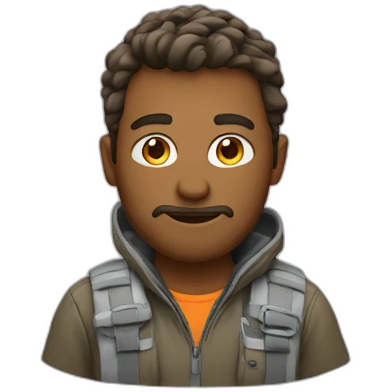 Programmer on mountain emoji