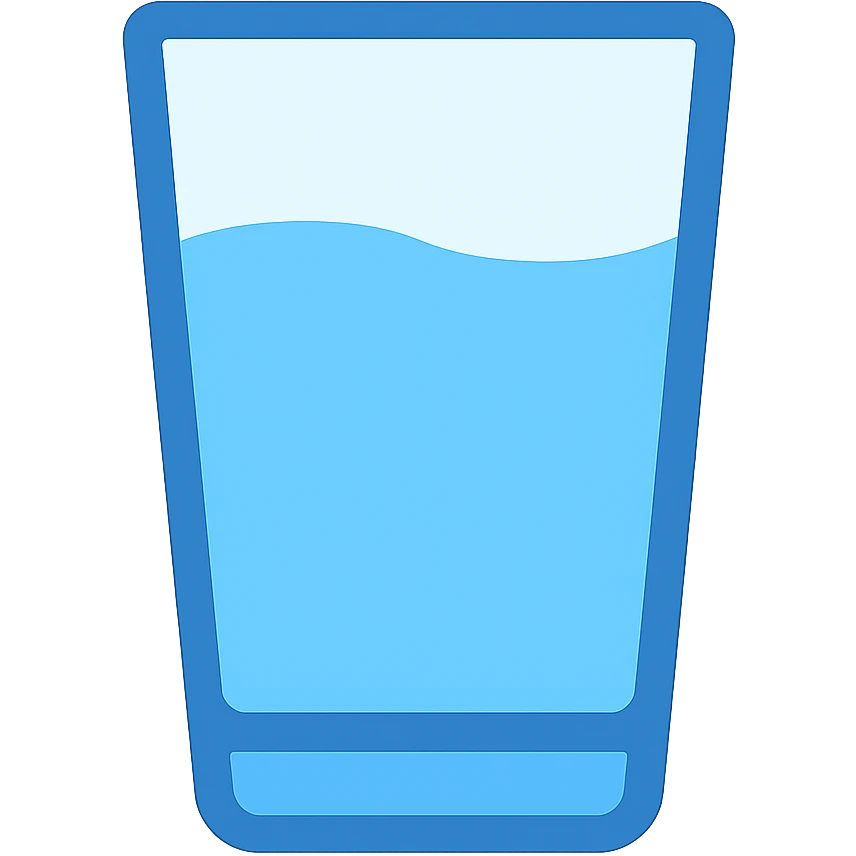 now with water emoji