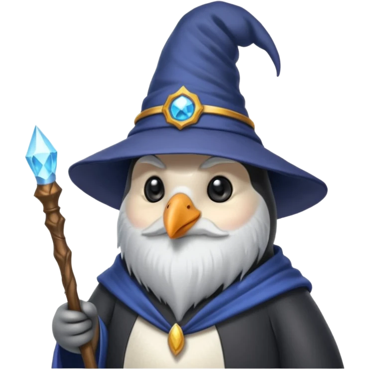 Penguin Wizard emoji