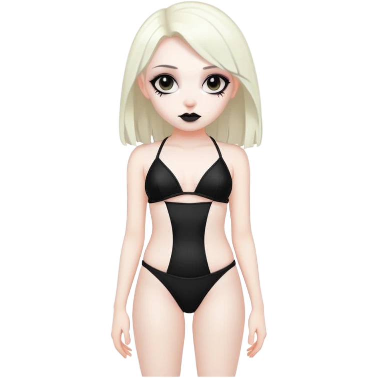 Goth girl in bikini  emoji