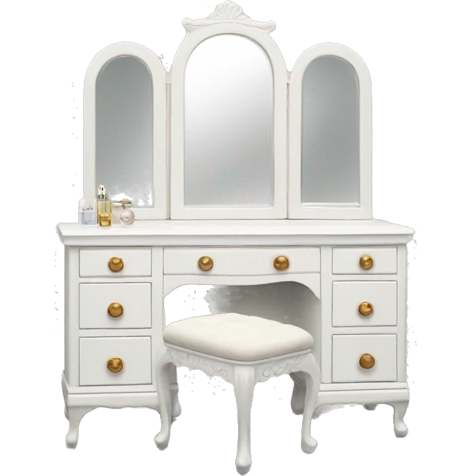 white Vintage vanity emoji