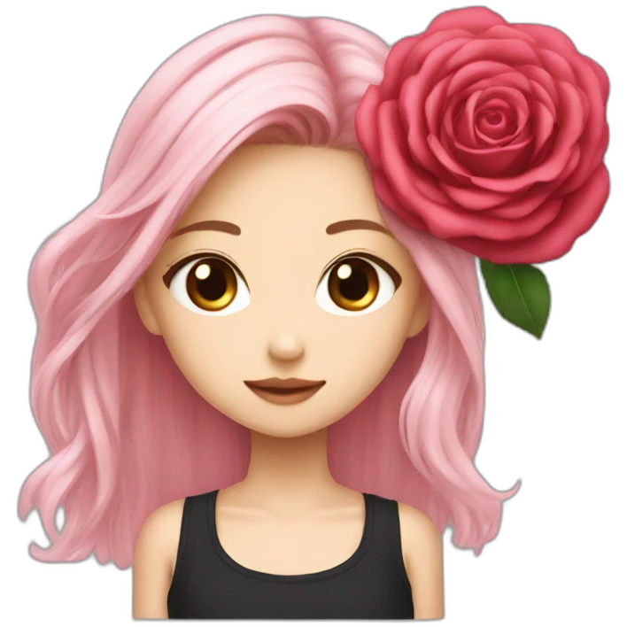 rose blackpink emoji