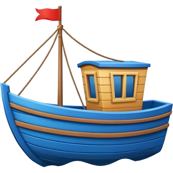 blue Boat emoji