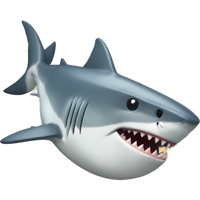 Shark eating emoji