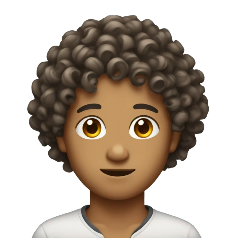 Curly hair emoji
