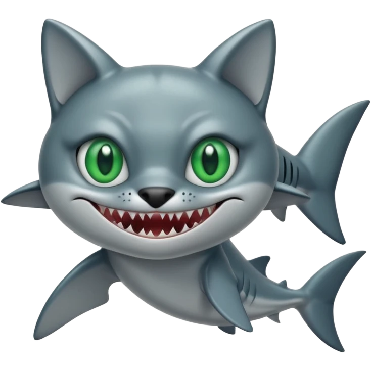 shark x cat emoji