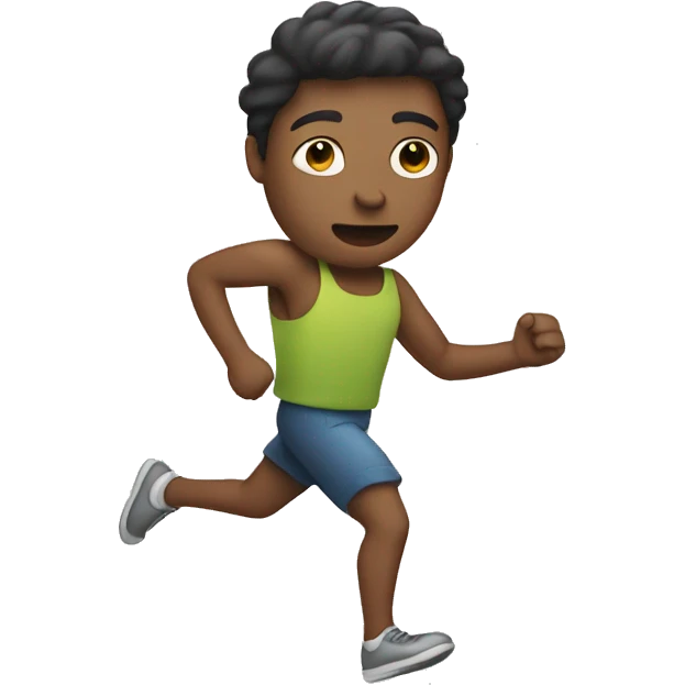 Person running on arms and legs emoji