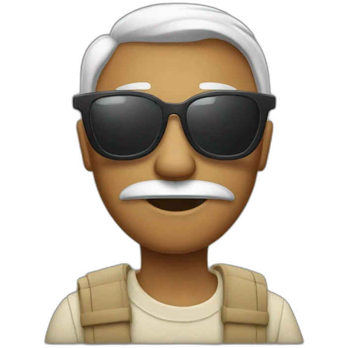 pilgram wearing polarized sunglasses emoji