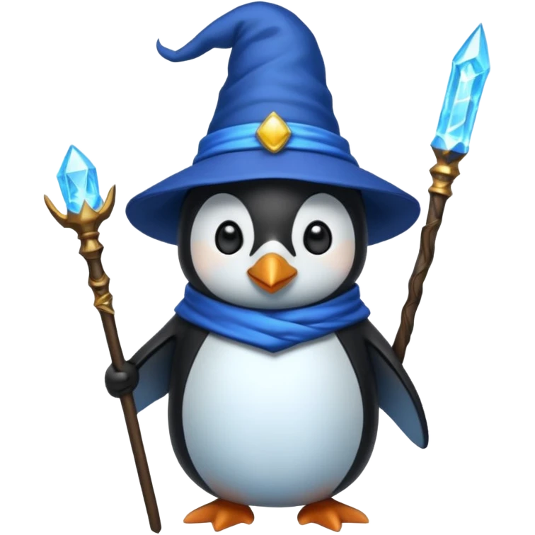Penguin Wizard emoji