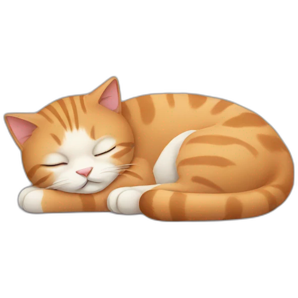 cat sleeping emoji