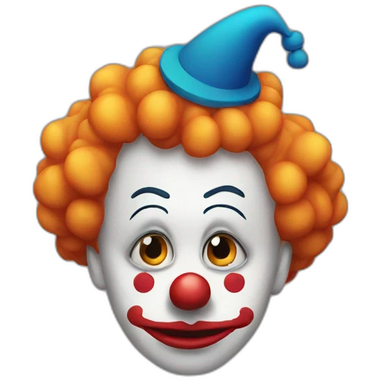 sad clown emoji