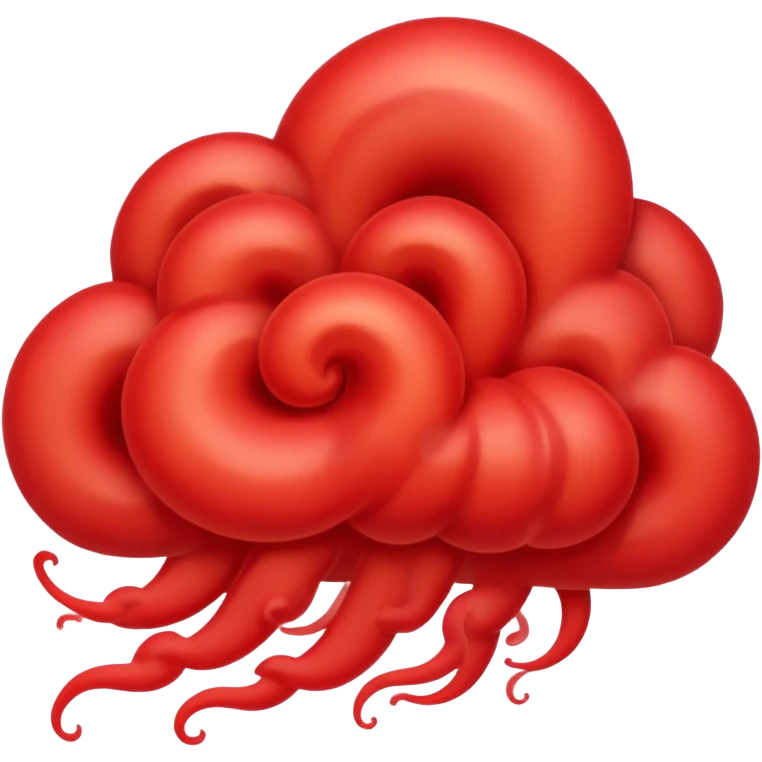 red smoke swirl   emoji