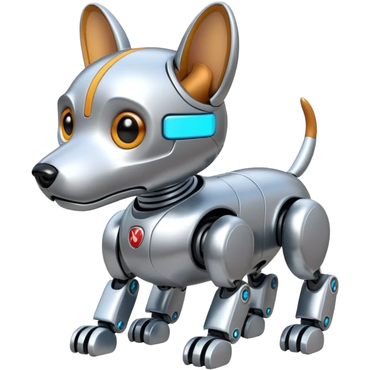 Mini Robots Dog, front view emoji