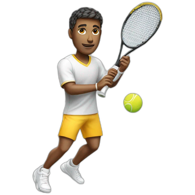 tennis player man with racquet  emoji