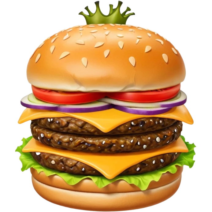 Monster hamburger emoji