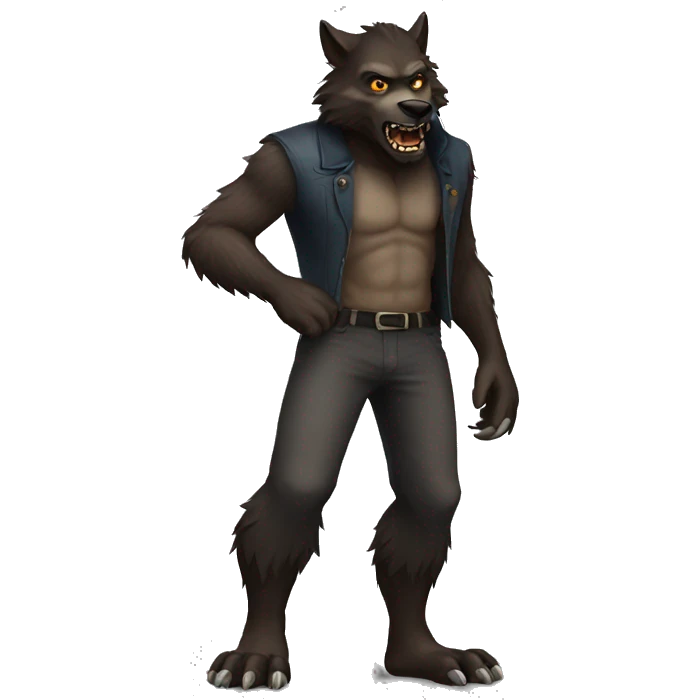 Full body werewolf emoji