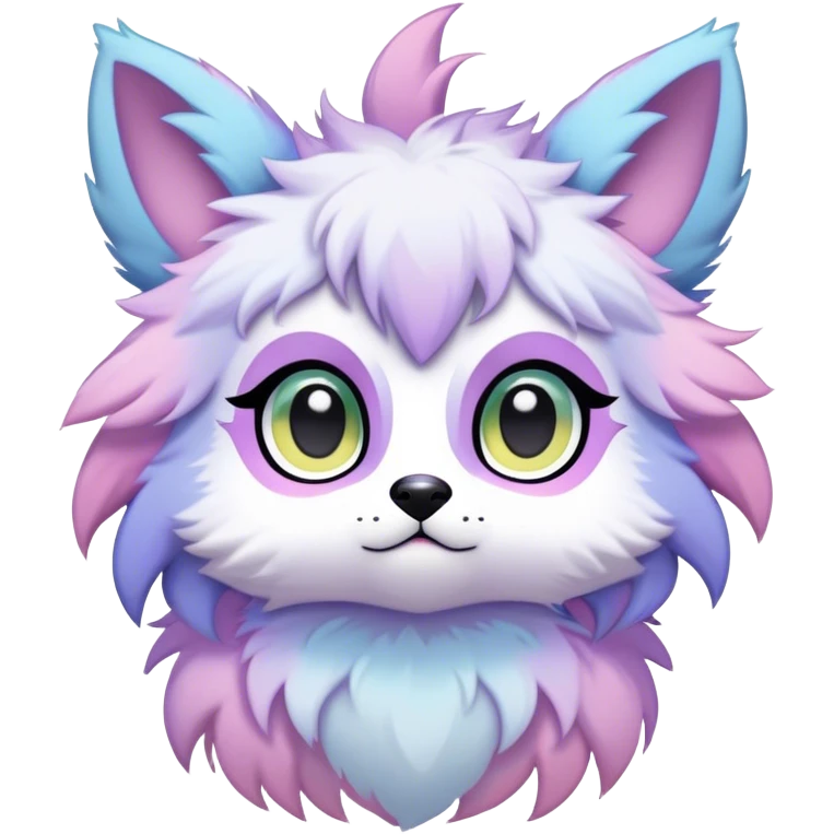 Kawaii pastel edgy colorful ethereal anthro fursona Fakemon emoji