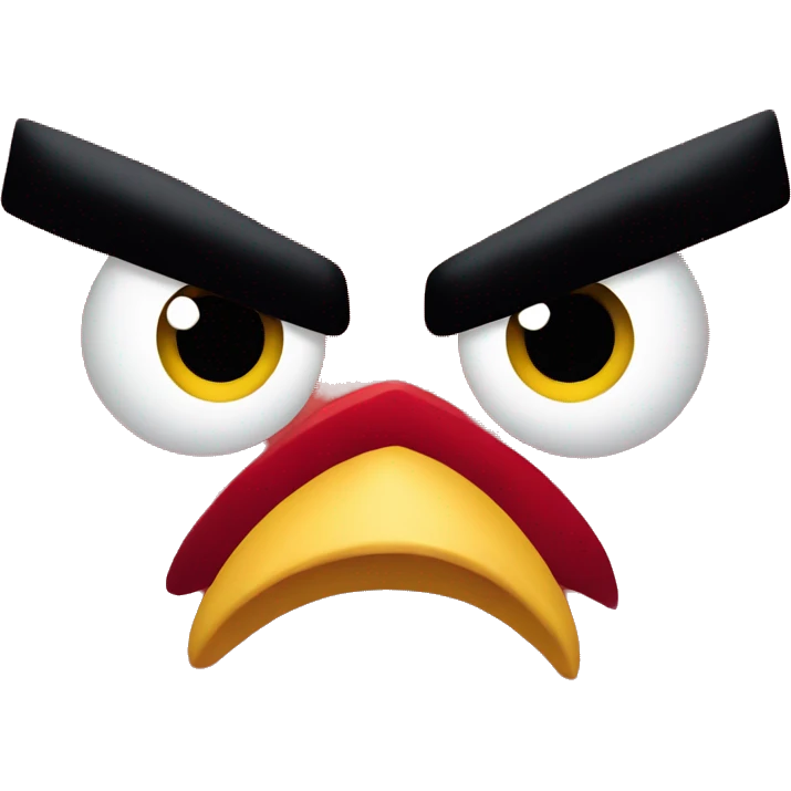 Angry bird emoji