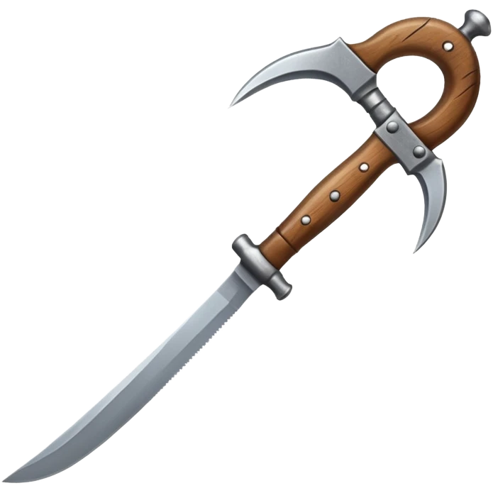 The sickle used by farmers emoji