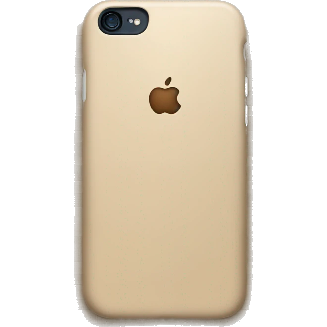 iPhone with beige checkered case emoji
