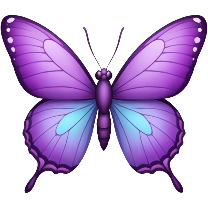 Borboleta lilás emoji