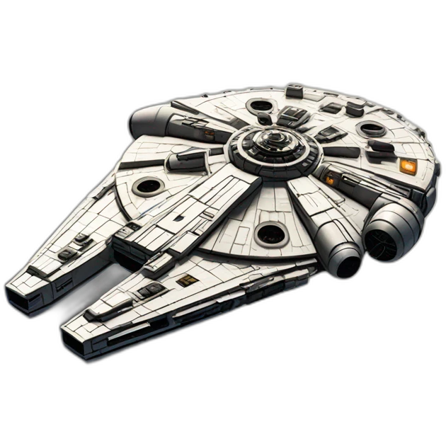 millennium falcon in space emoji