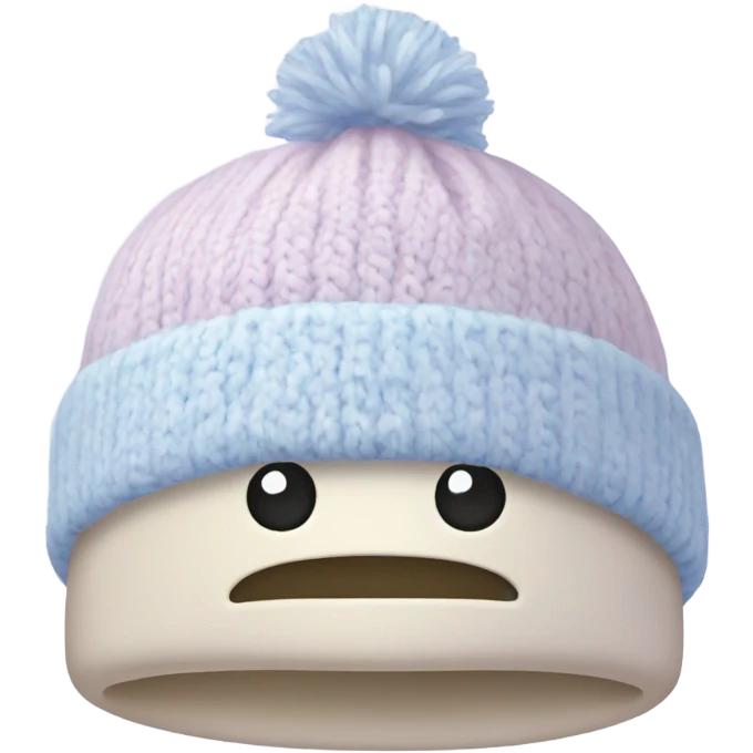 pastel winter hat emoji