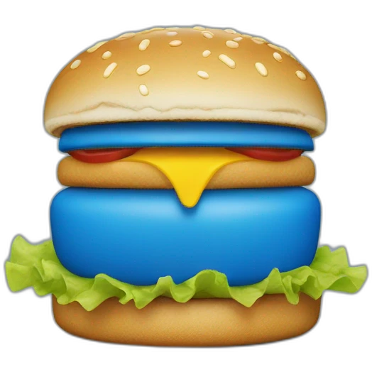 blue mcdonald’s logo emoji