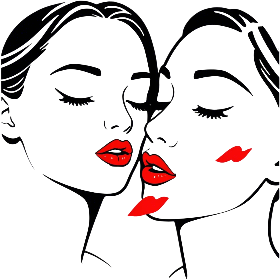 Emoji with kiss lips emoji