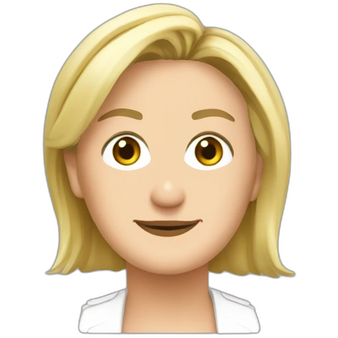 marine le pen head emoji